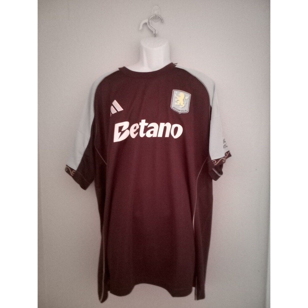 Adidas Aston Villa FC Home 2025/26 Soccer Football Jersey NWT Men’s 3XL